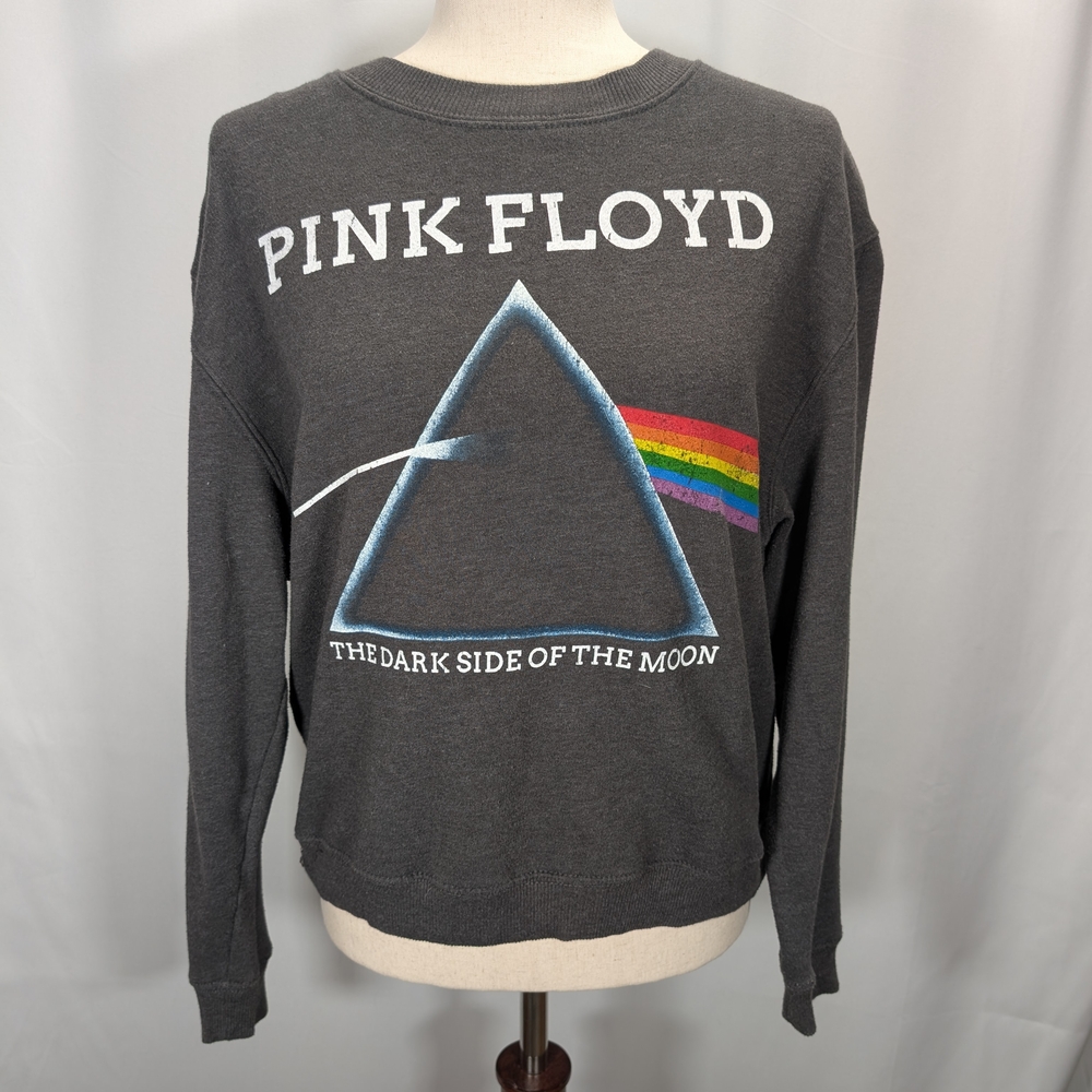 Pink Floyd Gray and Red Crew Neck Sweater
